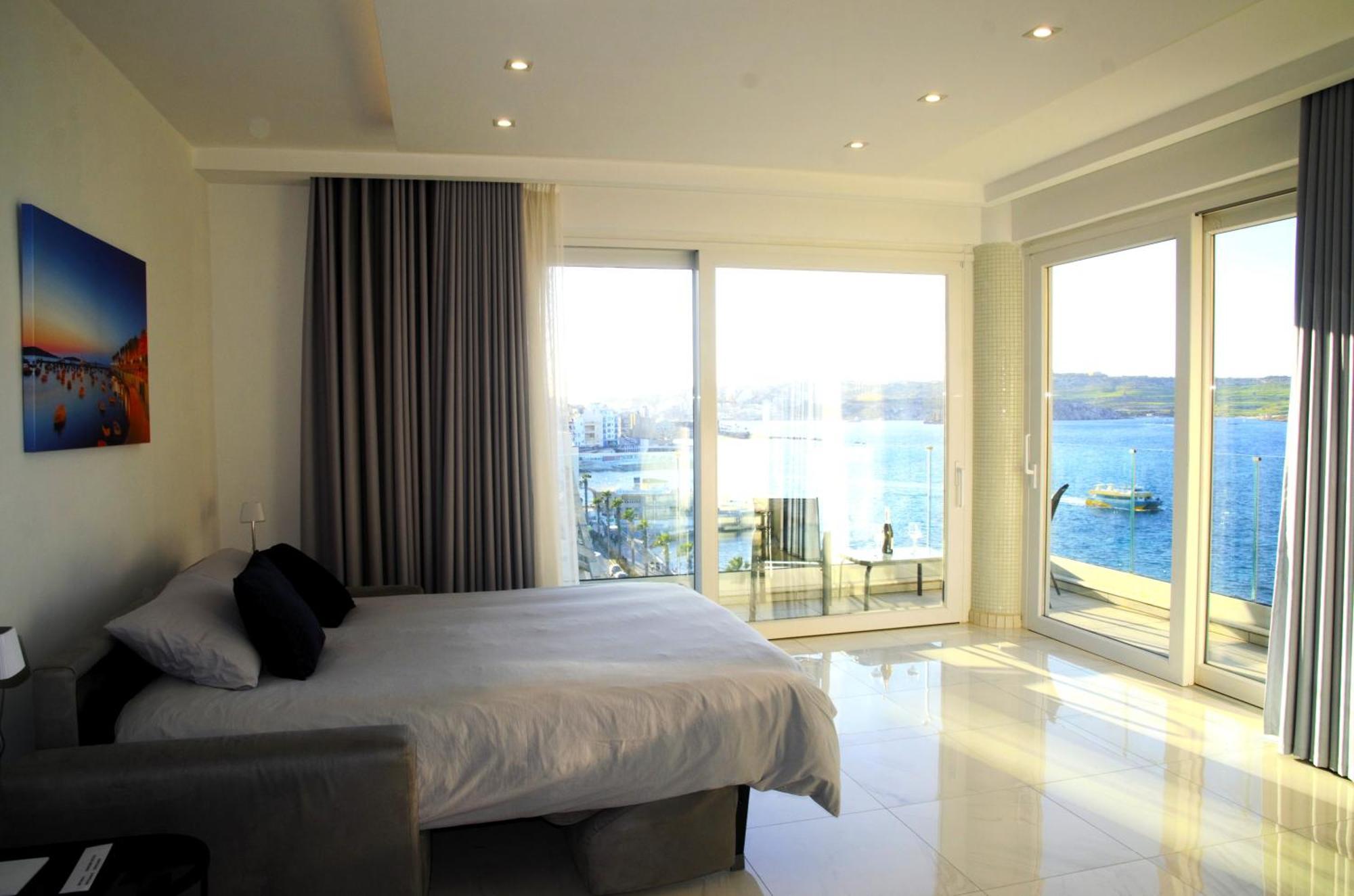 New Seafront Apartment - Spectacular Views San Pawl il-Baħar Eksteriør bilde