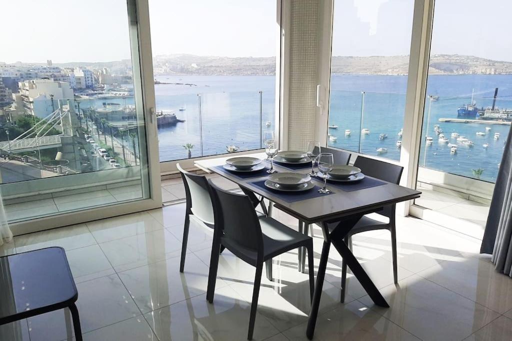 New Seafront Apartment - Spectacular Views San Pawl il-Baħar Eksteriør bilde