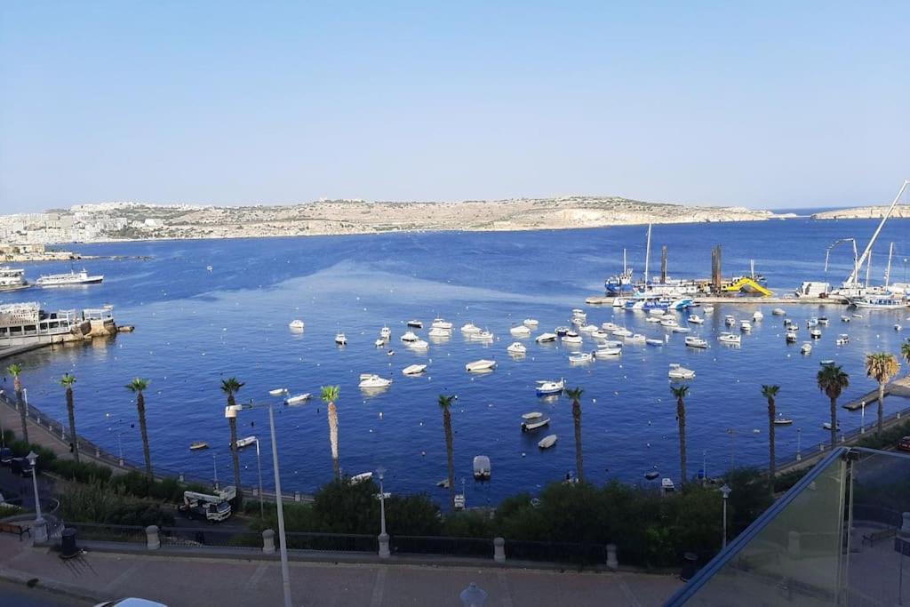 New Seafront Apartment - Spectacular Views San Pawl il-Baħar Eksteriør bilde