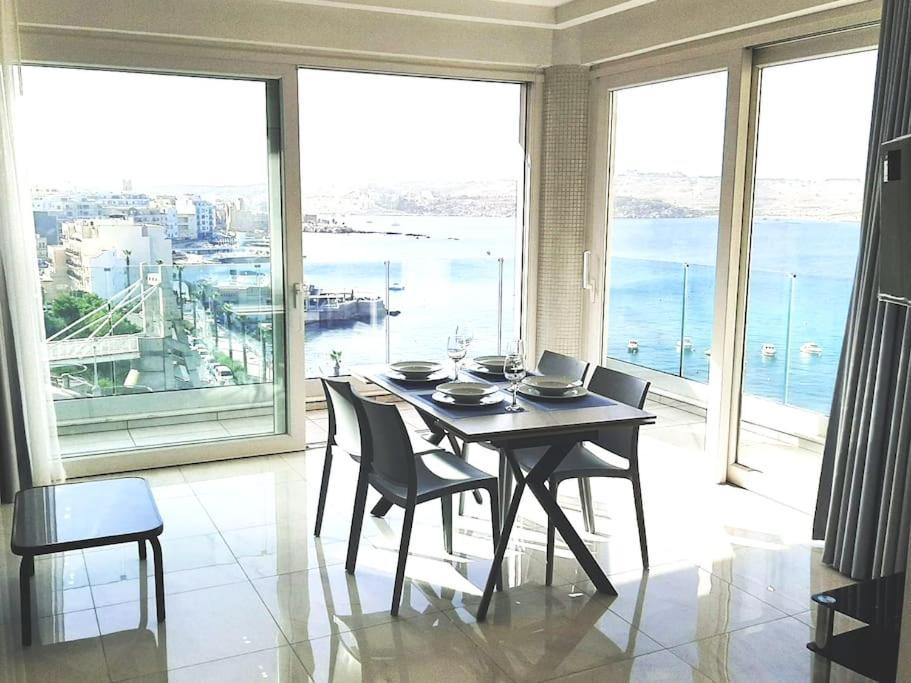 New Seafront Apartment - Spectacular Views San Pawl il-Baħar Eksteriør bilde