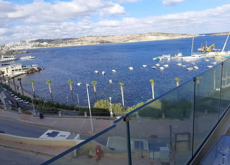 New Seafront Apartment - Spectacular Views San Pawl il-Baħar Eksteriør bilde